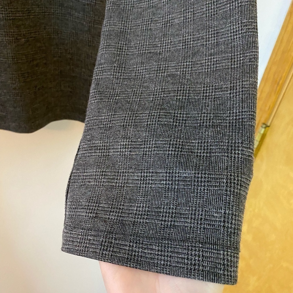 Madewell Wide Sleeve Mock Neck Top in Glen Plaid - Picture 8 of 11